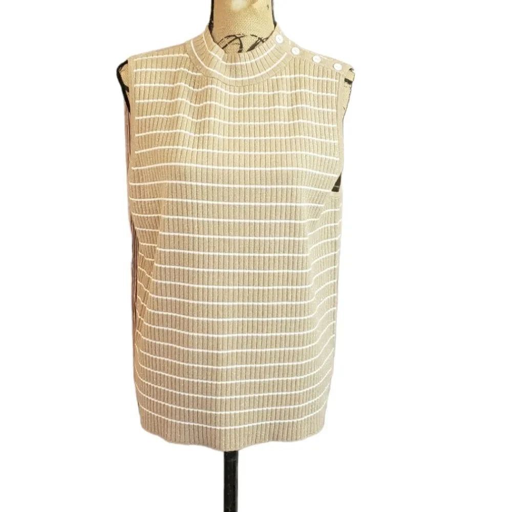 Talbots NWT Sparkly Striped Top - Picture 14 of 14
